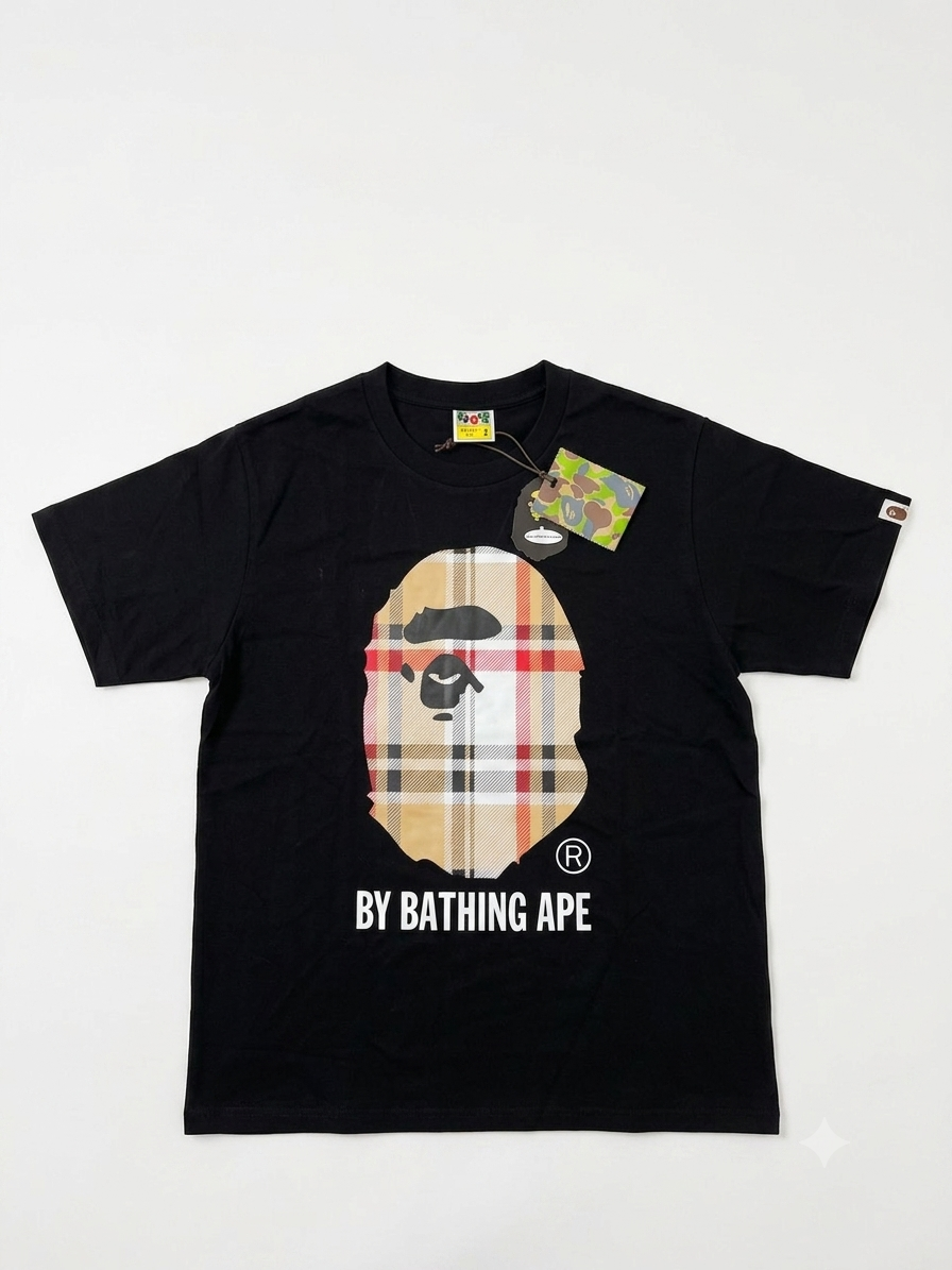 Bape x Burberry Black Tee